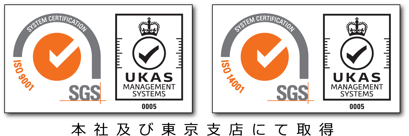 ISO UKAS認定シンボル